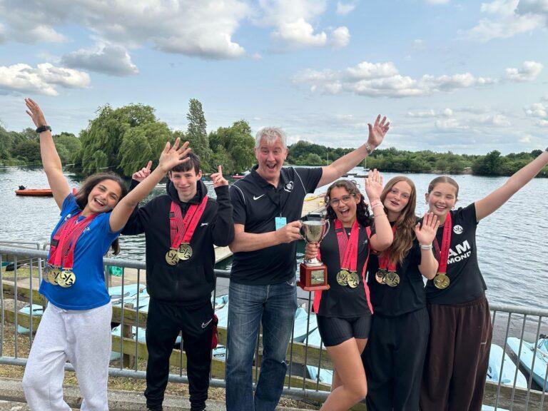 Team celebrates group win