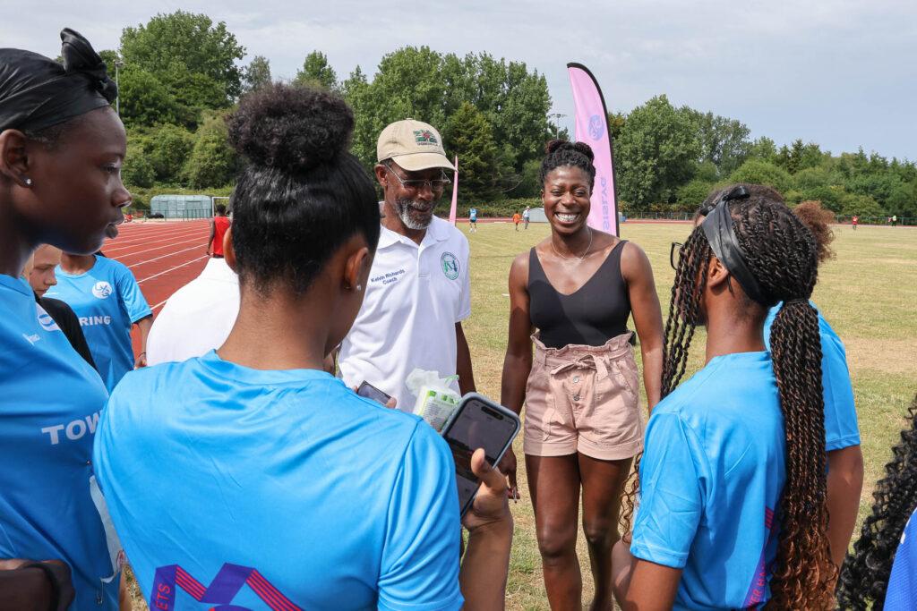 Christine Ohuruogu smiles
