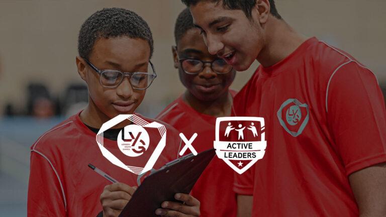 LYG x Active Leaders. 3 brown skinned males in red t shirts smile.