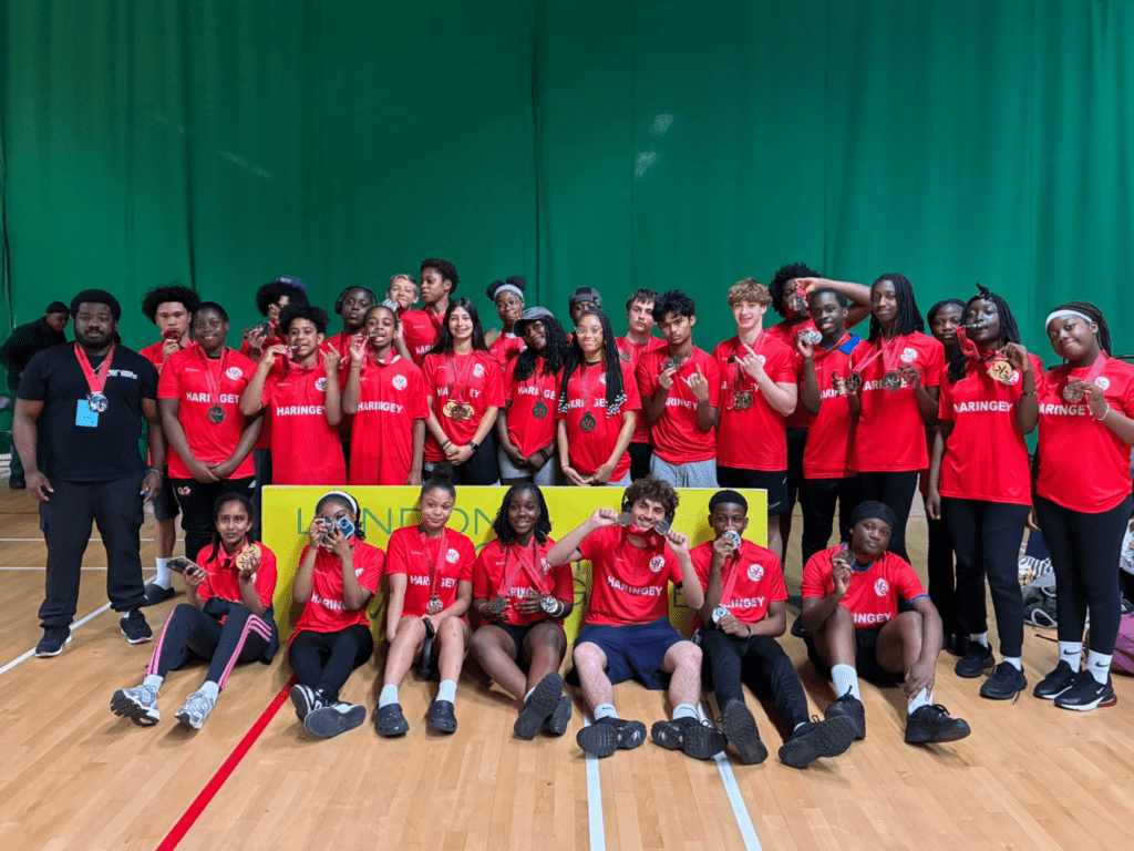 Mixed ethnicity boys and girls smile