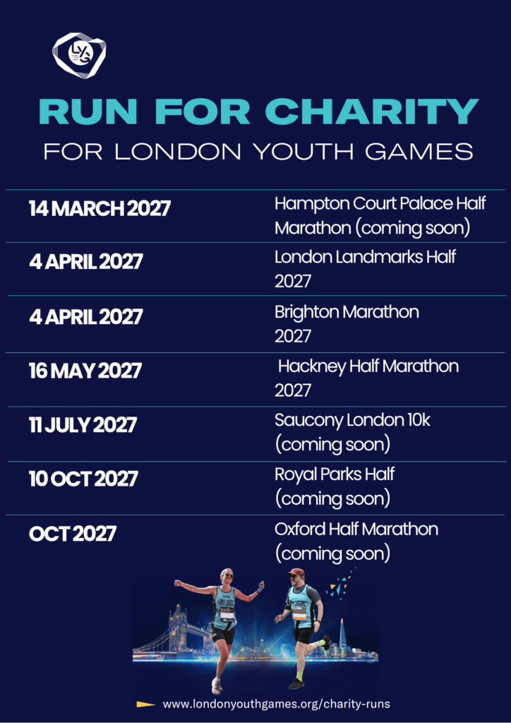 RUN FOR CHARITY FOR LONDON YOUTH GAMES
